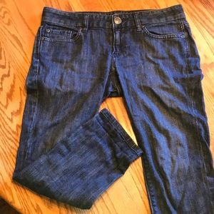 Ann Taylor Loft Modern Capris Denim Blue Jeans 2P